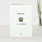 ロウソク炎の母の日 カード (裏面)