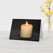 ロウソク炎 カード (黄色い花)