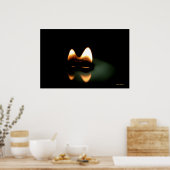 ロウソク炎 ポスター (キッチン)