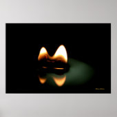 ロウソク炎 ポスター (正面)