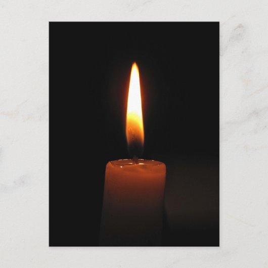 ロウソク炎 ポストカード (正面)