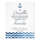 ロウソク結婚は燃え立つ結婚しるし フォトプリント            (正面)