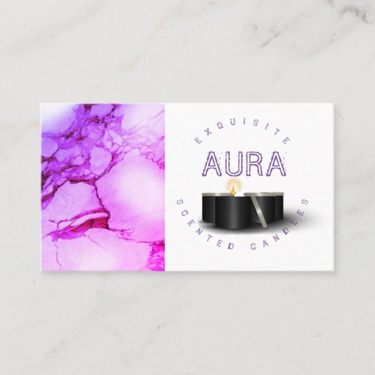 ロウソク製造名刺 名刺 (正面)