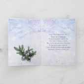 ロウソク、モミ、バウブルロシアの年賀状 シーズンカード (内部)