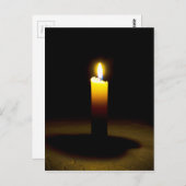 ロウソク、炎。 ポストカード (正面/裏面)