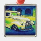 ロウライダーのヴィンテージの自動車 メタルオーナメント (正面)