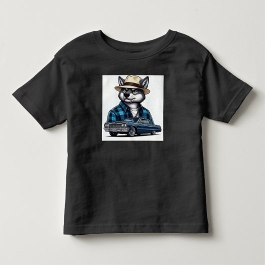 ロウライダーウルフ トドラーTシャツ (正面)