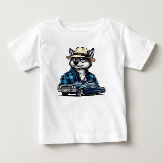 ロウライダーウルフ ベビーTシャツ (正面)
