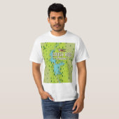 ロウリー・アイルランドのヴィンテージの地図。 Tシャツ (正面フル)