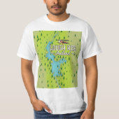 ロウリー・アイルランドのヴィンテージの地図。 Tシャツ (正面)