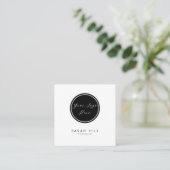 ロエレガントゴフォーマルQRコード スクエア名刺 (スタンド正面)