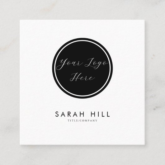 ロエレガントゴフォーマルQRコード スクエア名刺 (正面)