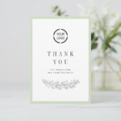 ロエレガントゴ植物学 サンキューカード (スタンド正面)