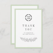 ロエレガントゴ植物学 サンキューカード (正面/裏面)