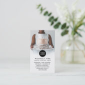 ロエレガントゴ2写真サービスとソーシャルメディア 名刺 (スタンド正面)