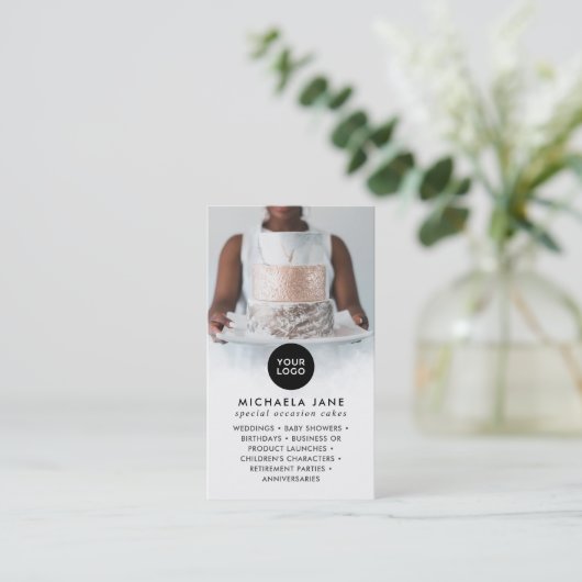 ロエレガントゴ2写真サービスとソーシャルメディア 名刺 (スタンド正面)