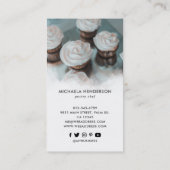 ロエレガントゴ2写真サービスとソーシャルメディア 名刺 (裏面)