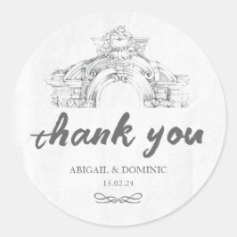 ロエレガントモダンマミニマ結婚リスト ラウンドシール