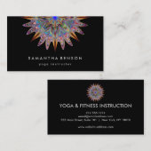 ロエレガントータスフラワーロゴヨガ 名刺 (正面/裏面)