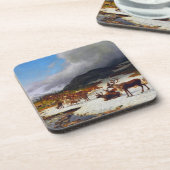 ロエロスの北の山のトナカイの群れ コースター (左側)