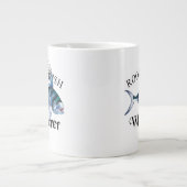 ロオスターフィッシュの明るい色 ジャンボコーヒーマグカップ (正面)