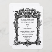 ロカイル・ボルテスとバロック結婚ロコフレーム 招待状 (正面/裏面)