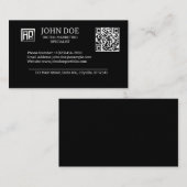 ロカスタマイズゴおよびQRコード | モダン 名刺 (正面/裏面)