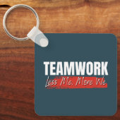 ロカスタマイズゴやる気を起こさせるTeamwork 企業の キーホルダー (正面)
