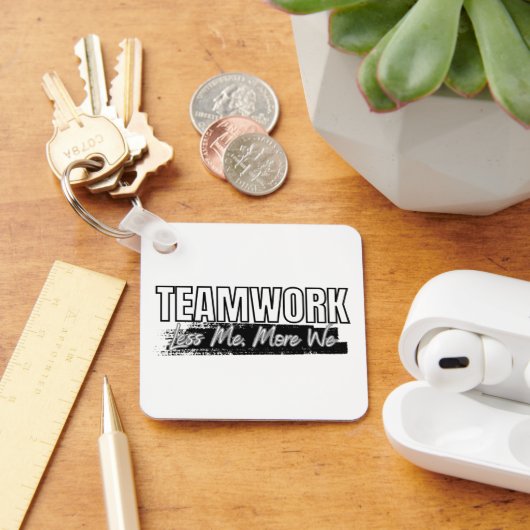 ロカスタマイズゴやる気を起こさせるTeamwork Business キーホルダー (デスク)