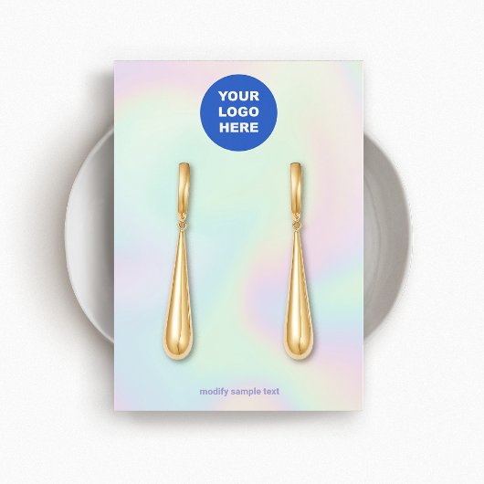 ロカスタマイズゴホログラフィ抽象芸術イヤリングの追加