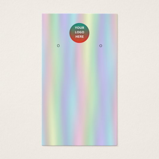 ロカスタマイズゴホログラフィ抽象芸術イヤリング (正面)