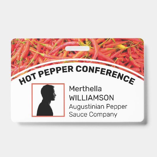 ロカスタマイズゴ写真ID委任CHILI PEPPERS バッジ (正面)