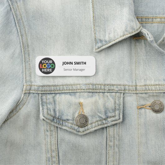 ロカスタマイズゴ従業員 – 磁気ピンまたは安全ピン 名札 (インサイチュ)