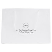 ロカスタマイズゴ&パーソナライズされた文字または名前（大）  ラージペーパーバッグ (正面)