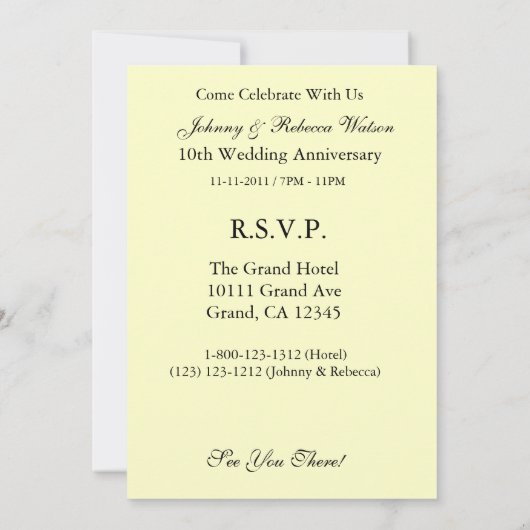 ロカスタムウソクRSVP 招待状 (裏面)