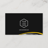 ロカスタムゴと文字イエロー自動名刺 名刺 (裏面)