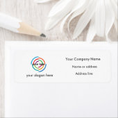 ロカスタムゴのアカスタムドレスとスローガンの追加 ラベル (インサイチュ)