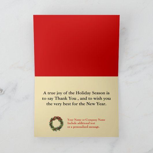 ロカスタムゴのクリスマスカード シーズンカード (内部)