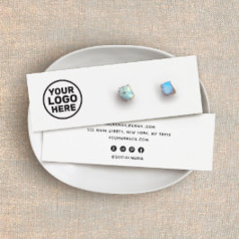 ロカスタムゴの追加ホワイトスタッドイヤリング表示ホルダー