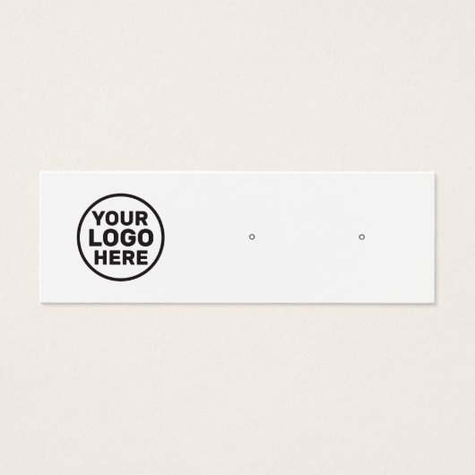 ロカスタムゴの追加ホワイトスタッドイヤリング表示ホルダー (正面)