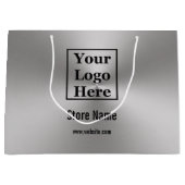 ロカスタムゴは、ブラッシングメタルの外観 ラージペーパーバッグ (正面)