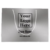 ロカスタムゴは、ブラッシングメタルの外観 ラージペーパーバッグ (裏面)