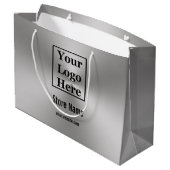 ロカスタムゴは、ブラッシングメタルの外観 ラージペーパーバッグ (裏面アングル)