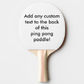 ロカスタムゴまたはフォトパーソナライズされた卓球ラケット 卓球ラケット (裏面)