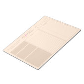 ロカスタムゴを追加モダンベージュ未加工の毎日プランナー ノートパッド (アングル)