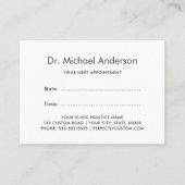 ロカスタムゴアポイントメントリマインダカード 予約カード (正面)