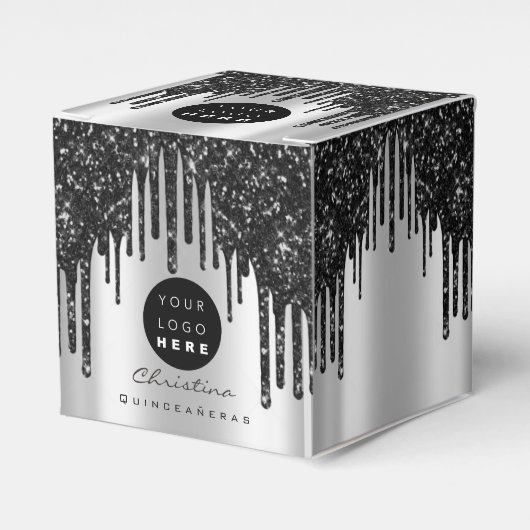 ロカスタムゴグリッターブラックドリップスブティックシルバー フェイバーボックス (正面サイド)