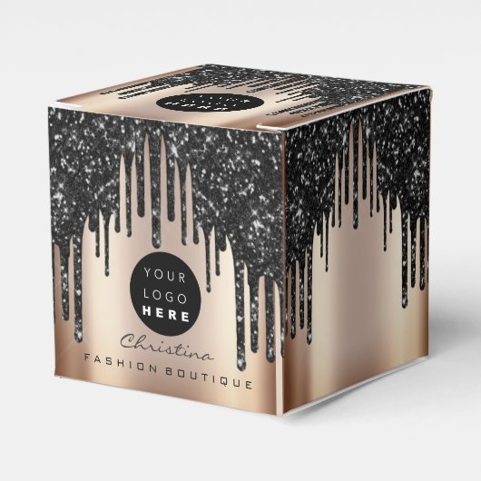 ロカスタムゴグリッターブラックドリップスブティックバラ金ゴールド フェイバーボックス (正面サイド)