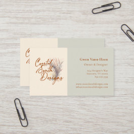 ロカスタムゴシンプルミニマリストパステルイエローグリーン 名刺