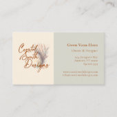 ロカスタムゴシンプルミニマリストパステルイエローグリーン 名刺 (正面)